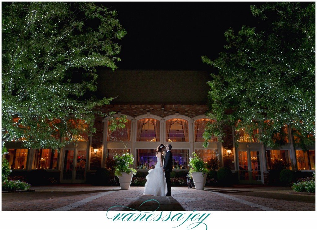 night time wedding photo