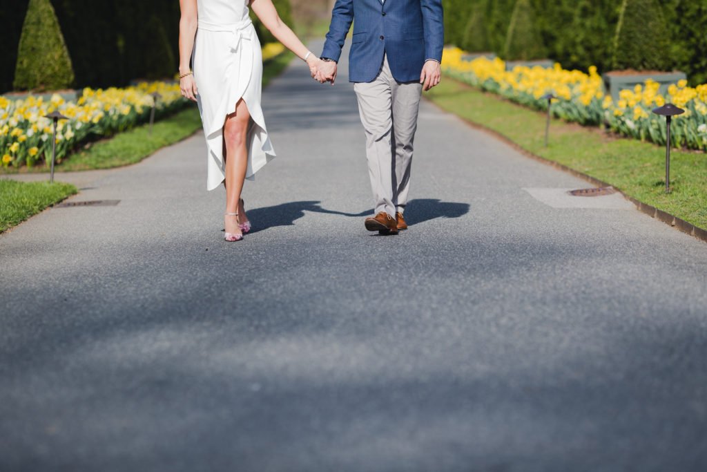 Longwood garden engagement; engagement photo session