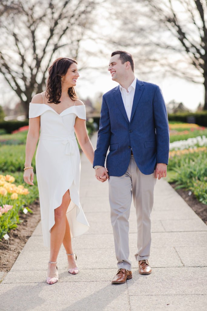 Longwood garden engagement; engagement photography