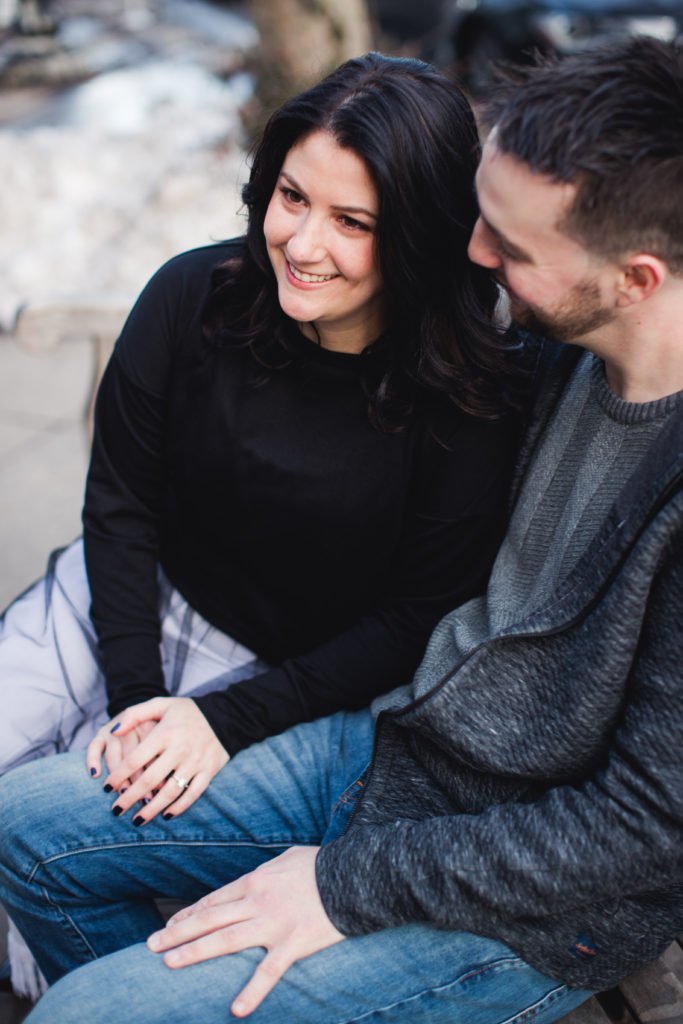 Princeton Engagement; winter engagement photos