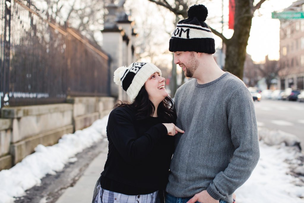 Princeton Engagement; winter engagement