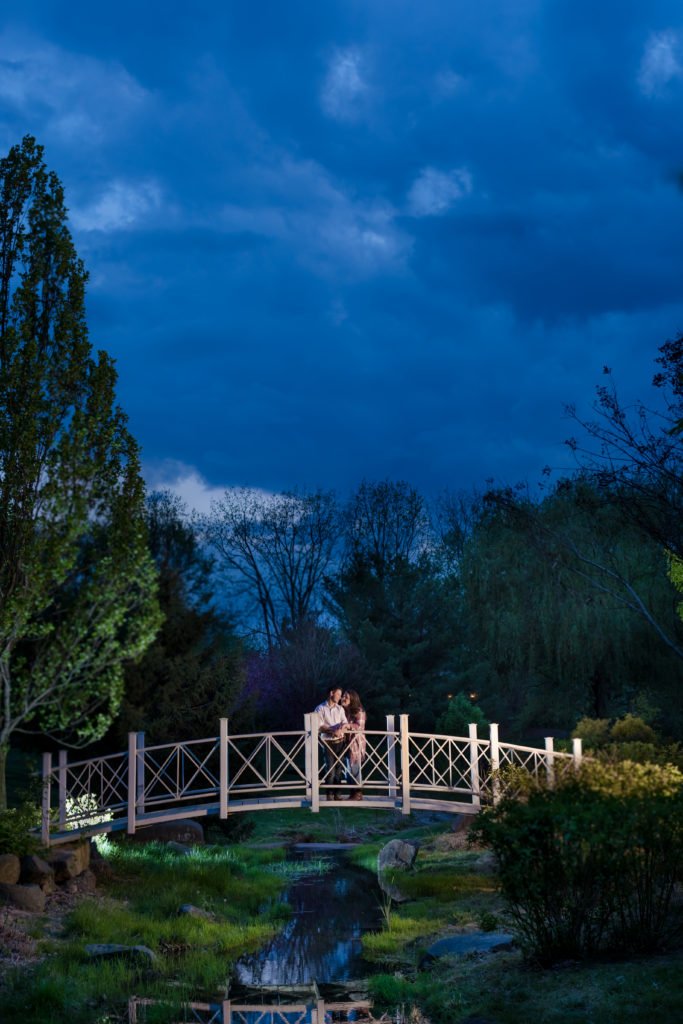engagement photos at night